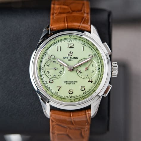 Breitling premier pistachio green